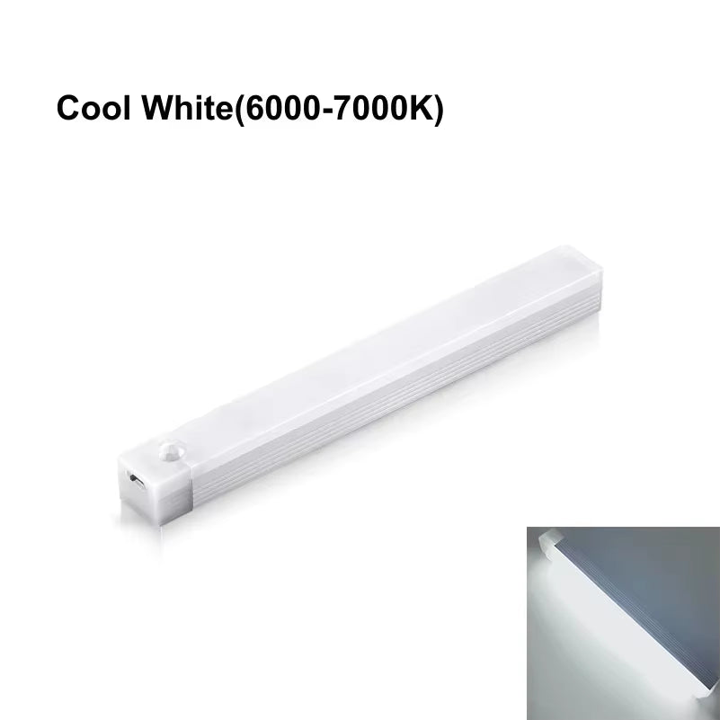 LED Bar Lights USB Rechargeable Motion Sensor Night Light Portable Induction Cabinet Light for Kitchen Room for Wardrobe Hallway