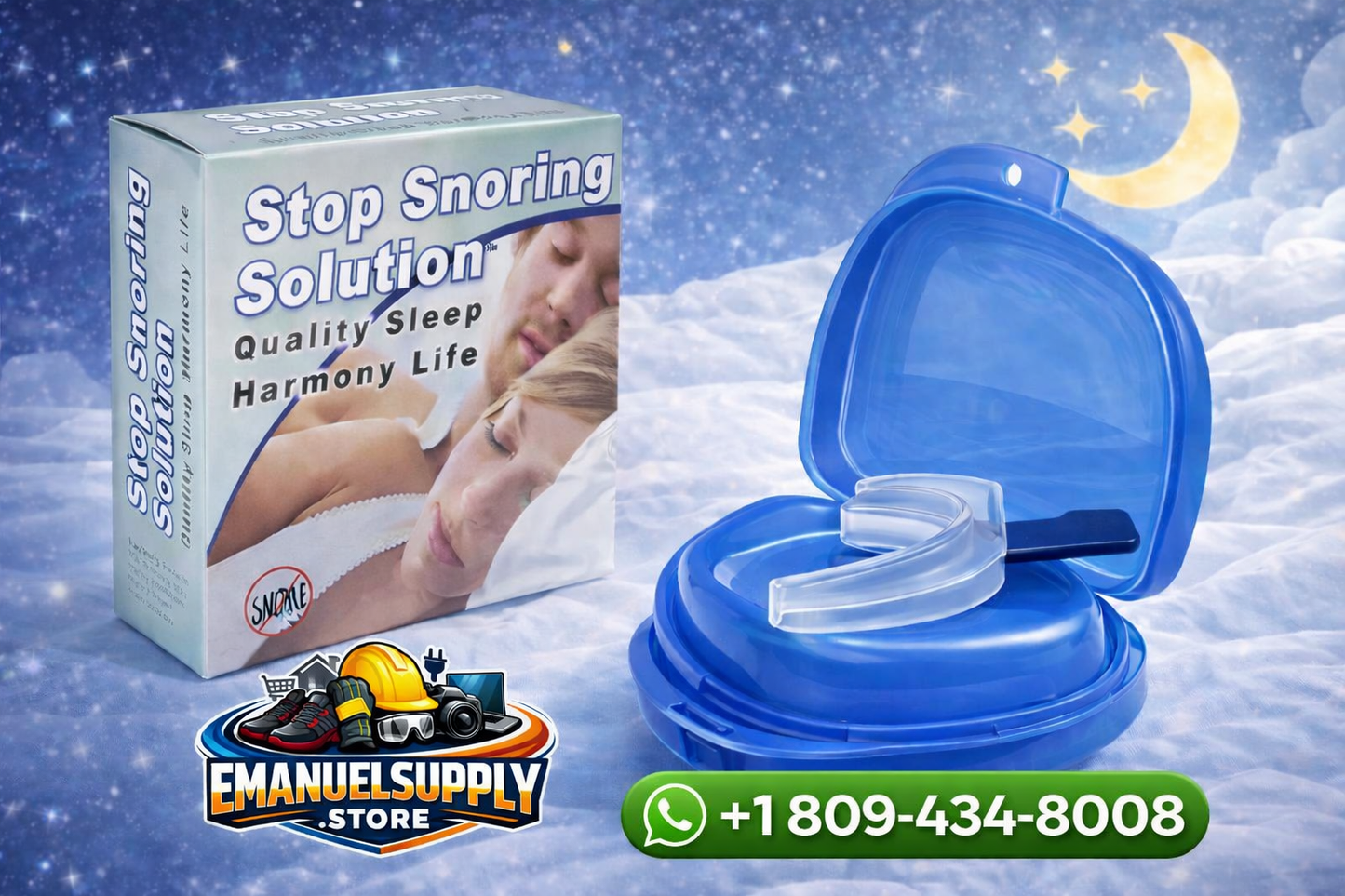 piezas de soportes y dispositivos antirronquidos para adultos - Avance mandibular ajustable, sin ronquidos, noche cómoda con diseño transpirable, sin efectos secundarios, ayuda para dormir para el tratamiento de CPAP y apnea del sueño.