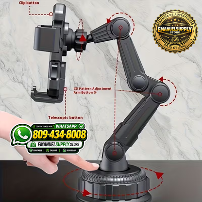 📱 SOPORTE DE TELÉFONO AJUSTABLE PARA VEHÍCULO (ULTRA RESISTENTE)
